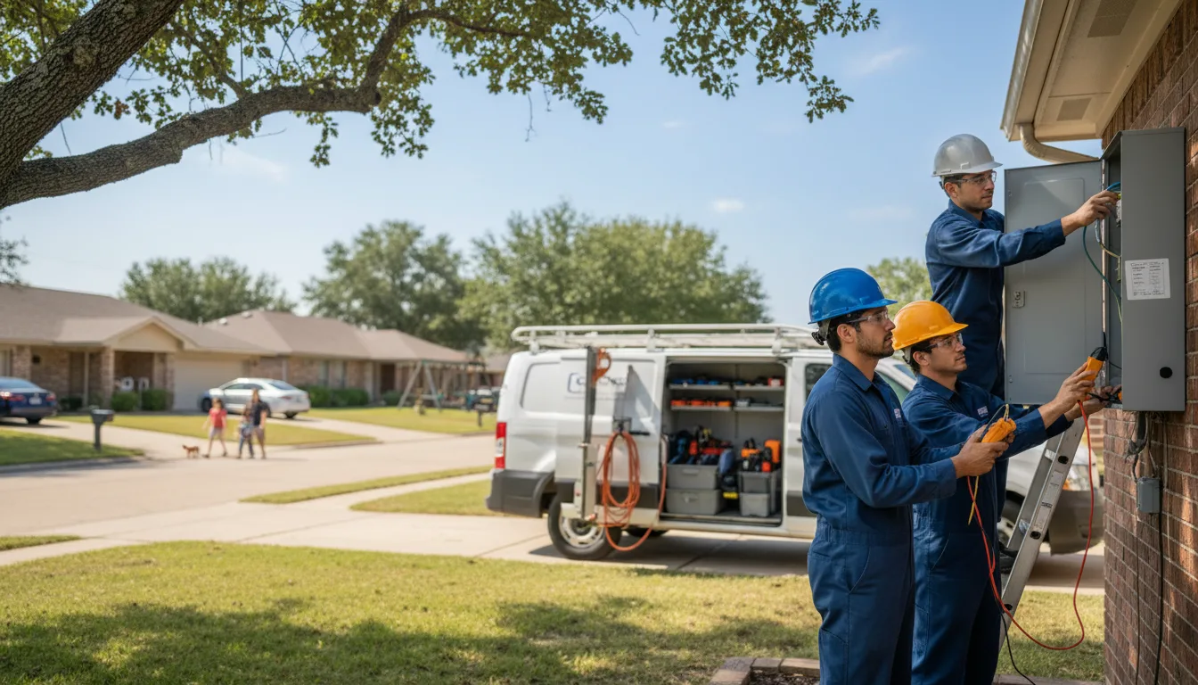 Certified electrician providing emergency electrical services in Sontag, MS